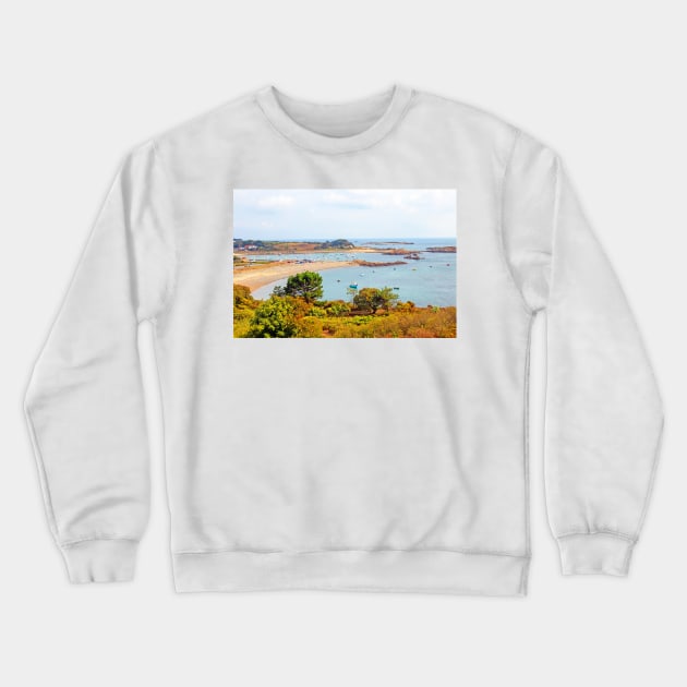 St Sampson Harbour, Guernsey Crewneck Sweatshirt by HazelWright